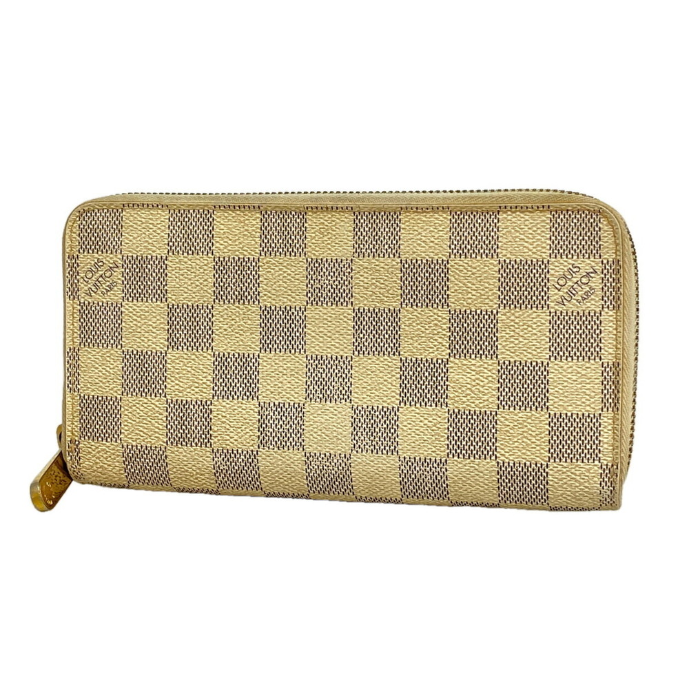Louis Vuitton Damier Azur Zippy Wallet N60019 White (Men's/Women's)
